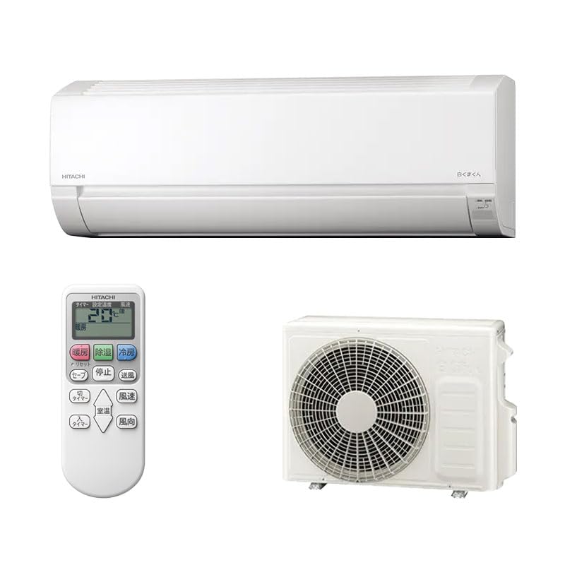 日立 HITACHI 白くまくん 【GBFT Online限定 標準工事費込み】 ルームエアコン スターホワイト RAS-AJ2225S-W 6畳 100V